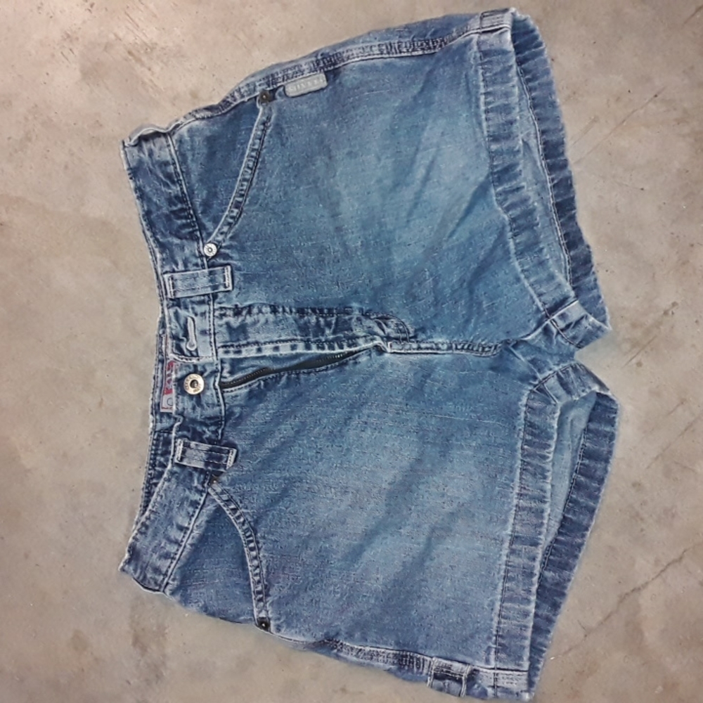 Denin Silver Painter Shorts
